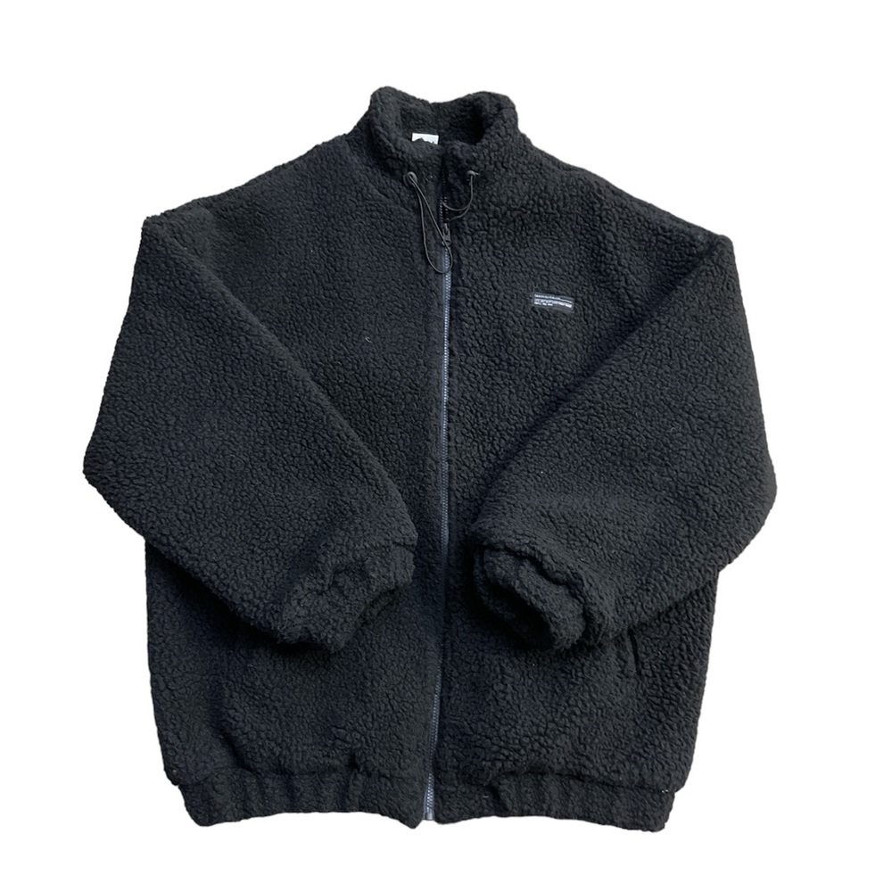 Black Sherpa Fleece Jacket